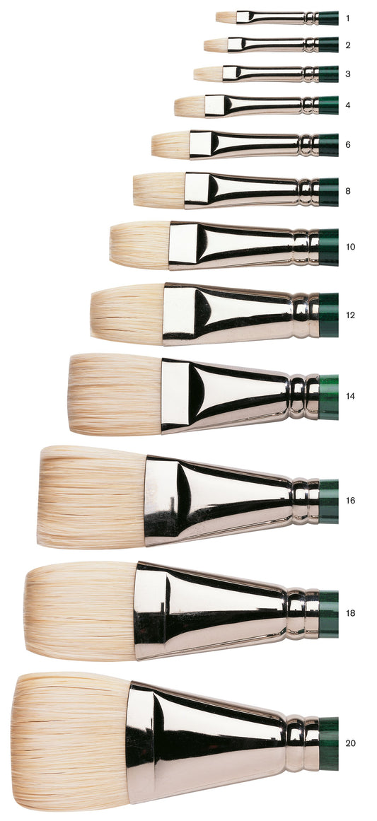 WINSOR & NEWTON Winton Hog Brushes Short Flat / Bright