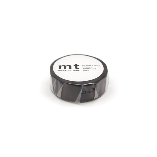 MT washi masking tape in Matte Black on a white background
