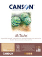 Canson Mi-Teintes drawing and pastel paper pack with artwork on a white background