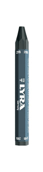 A single dark gray crayon-shaped cosmetic stick with white text reading 'LIBRA' and '2B' on a plain white background.
