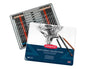 Derwent sketching collection with pencils and packaging on a white background
