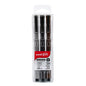 UNI Pin Fineline Permanent Drawing 3 Colour Set 0.5mm