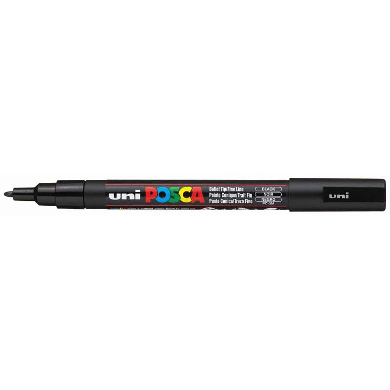 UNI Posca Paint Marker Fine Bullet Tip 0.9mm - 1.3mm PC-3M (Various Colours)