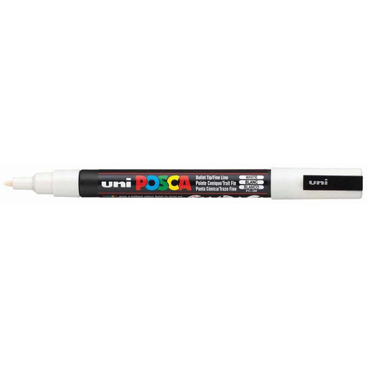 UNI Posca Paint Marker Fine Bullet Tip 0.9mm - 1.3mm PC-3M (Various Colours)