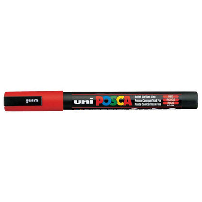 UNI Posca Paint Marker Fine Bullet Tip 0.9mm - 1.3mm PC-3M (Various Colours)