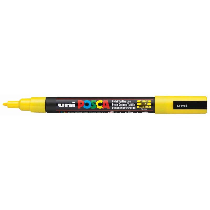 UNI Posca Paint Marker Fine Bullet Tip 0.9mm - 1.3mm PC-3M (Various Colours)