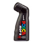 Black Posca paint marker bottle with colorful branding on a white background
