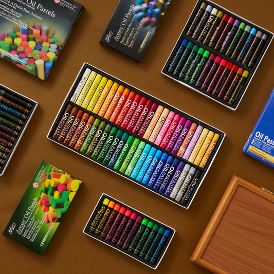 MUNGYO Oil Pastels for Artists (Blue Box)