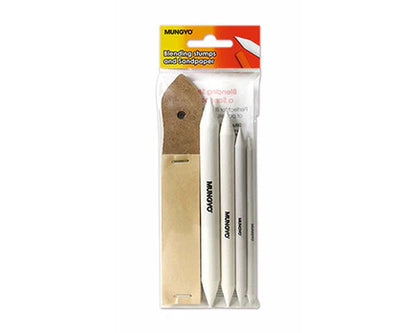 MUNGYO Blending Stumps & Sandpaper Set