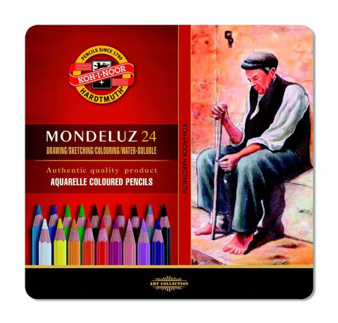 KOH-I-NOOR Mondeluz Watercolour Colour Pencil Tins