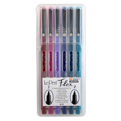MARVY Le Pen Flex Brush Tip 6 pc Set