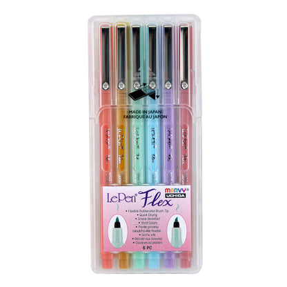 MARVY Le Pen Flex Brush Tip 6 pc Set