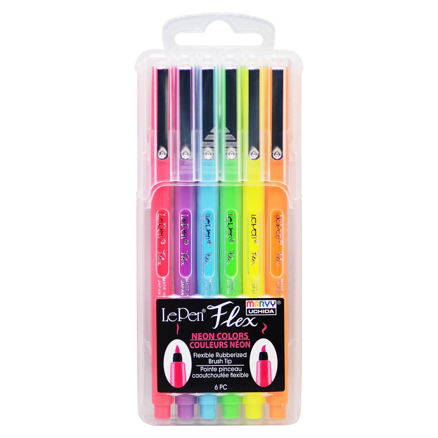 MARVY Le Pen Flex Brush Tip 6 pc Set