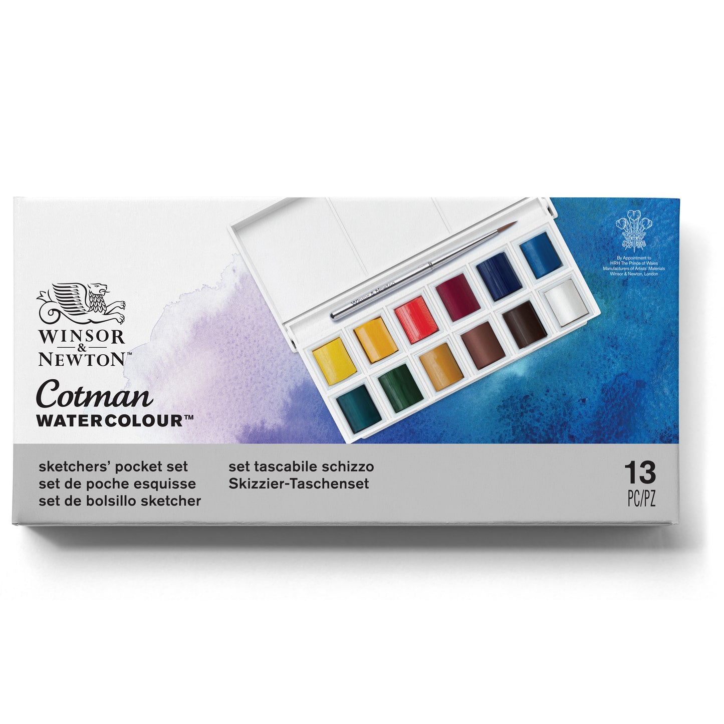WINSOR & NEWTON Cotman Watercolour Sketchers Pocket Box Set