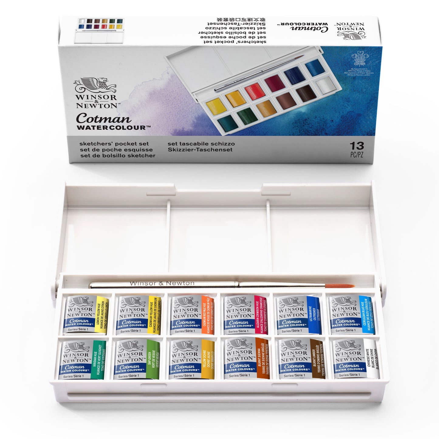 WINSOR & NEWTON Cotman Watercolour Sketchers Pocket Box Set