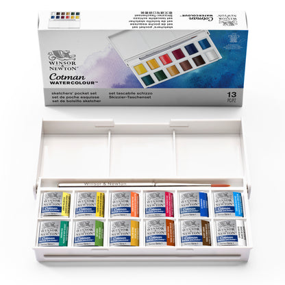 WINSOR & NEWTON Cotman Watercolour Sketchers Pocket Box Set