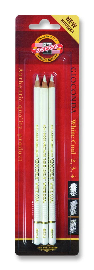 KOH-I-NOOR Gioconda White Coal Pencils