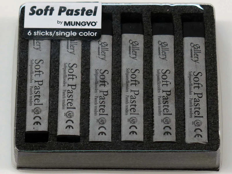 MUNGYO Gallery Artists Square Soft Pastel Single Colour (6 Sticks)