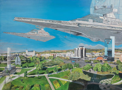 Artists blank card Darren Wallace The Empire Invades Palmerston North Fan Art 
