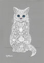 VIVIAN MCKENNA | Framed Original Pen & Ink "Flora"