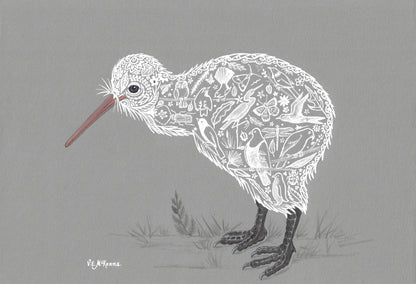 VIVIAN MCKENNA | Framed Original Pen & Ink "Grounded"