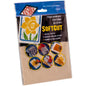 A package of Essie SoftCut printmakers carving blocks, containing 2 sheets of beige-colored blocks, with a blue header card showing product details and a daffodil illustration.