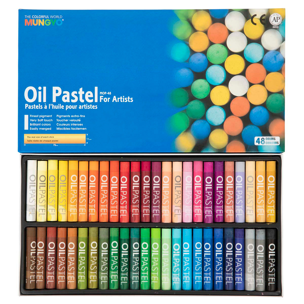 MUNGYO Oil Pastels for Artists (Blue Box)