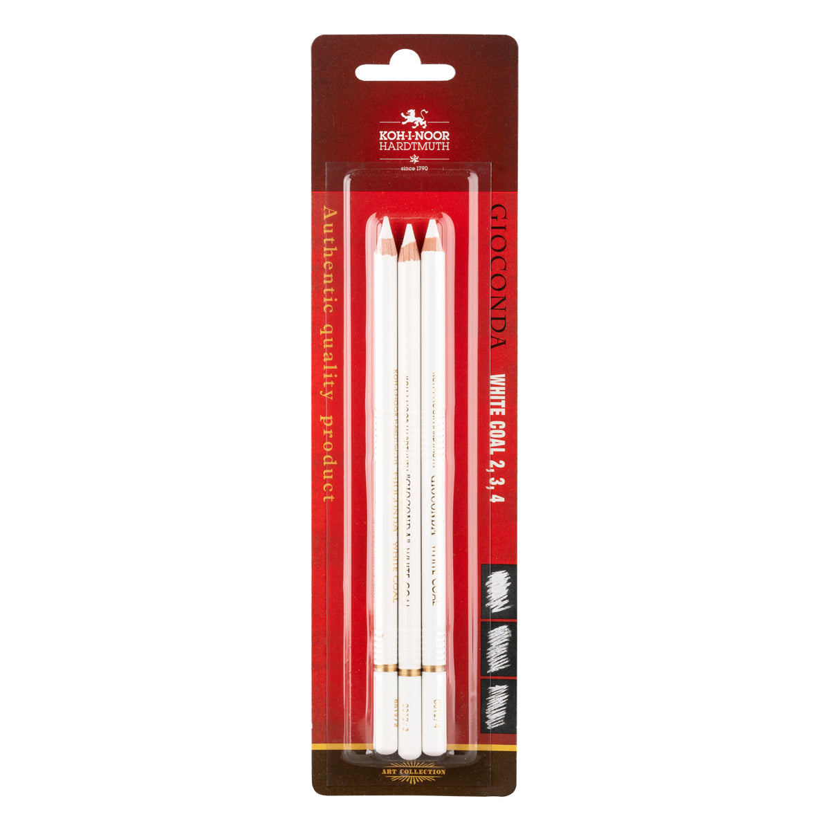 KOH-I-NOOR Gioconda White Coal Pencils