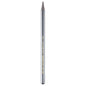 A single metallic silver pencil graphite stick with gold text reading KOH-I NOOR HARDTMUTH PROGRESSO on a white background