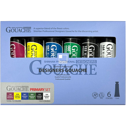 SHINHAN Professional Designers Gouache Set 6