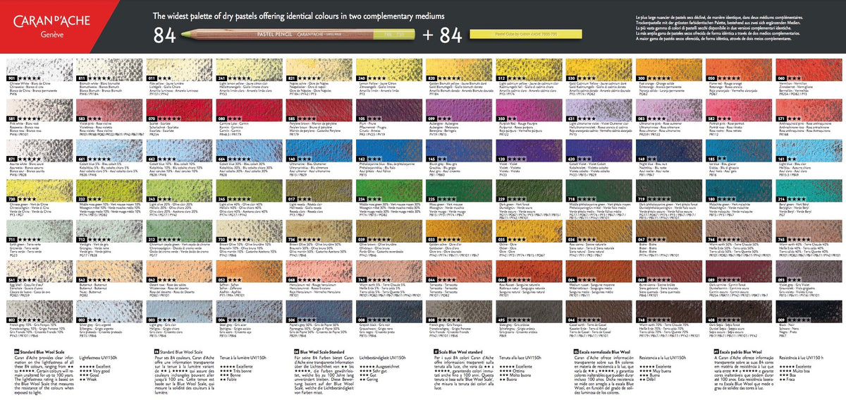 CARAN D'ACHE Professional Dry Pastel Pencils