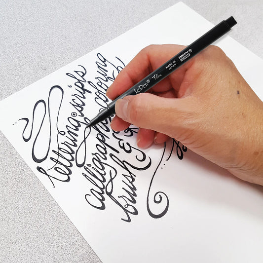 MARVY Le Pen Flex Tip Black Pen