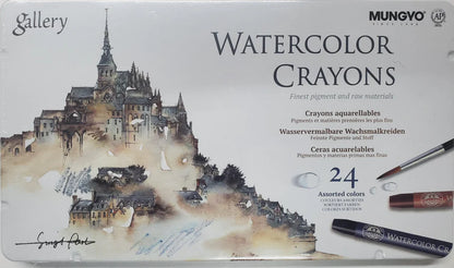 MUNGYO Gallery Watercolour Crayons Assorted Colours
