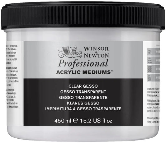WINSOR & NEWTON Professional Acrylic Gesso 450ml Clear