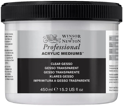 WINSOR & NEWTON Professional Acrylic Mediums Clear Gesso