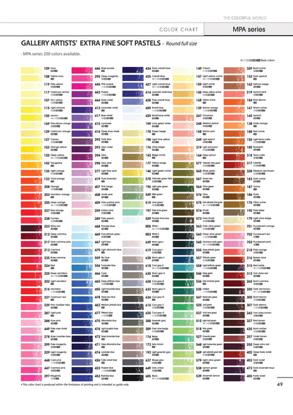 MUNGYO Gallery Artists Square Soft Pastel Single Colour (6 Sticks)