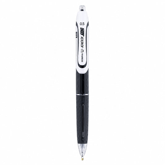 DONG-A U-KNOCK XQ 0.5 Retractable black pen on a white background