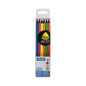MILAN Fluro Black Wood Colour Pencils Set 6