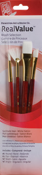 PRINCETON Real Value Red Handle Brush Sets